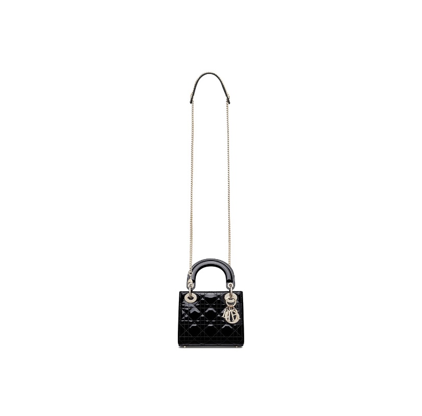 D10r Lady D10r Bag Cannage Lambskin Medium Black