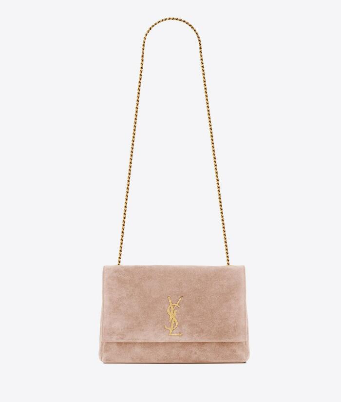 Sa1nt Lau*nt Kate reversible leather and suede shoulder bag