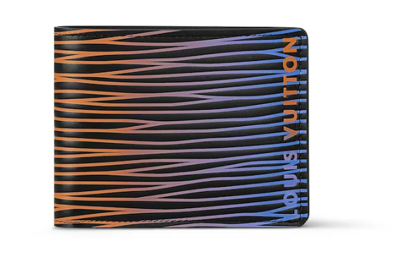 L0vis Vvtt0n Slender Wallet Gradient Electric Sun