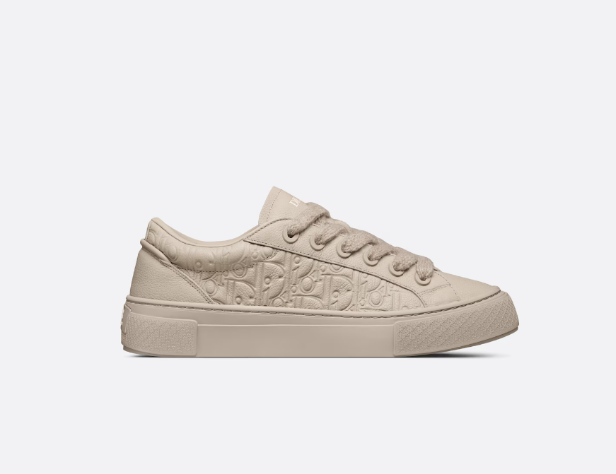 D10r B33 Sneaker Beige Grained Calfskin and Beige D10r Gravity Leather